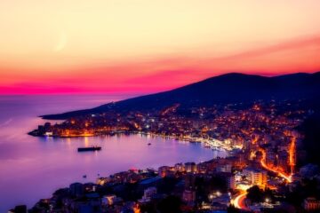 Albania al atardecer